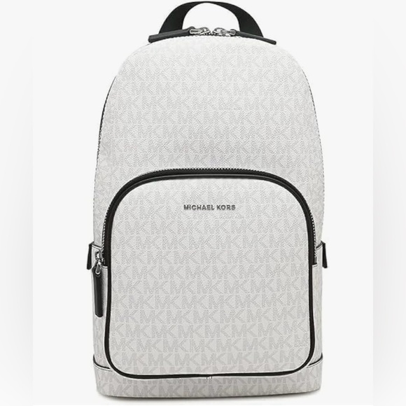 Michael Kors BRIGHT WHT Men's Cooper Body Bag, White unisex - Picture 1 of 7
